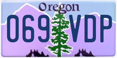OR license plate 069VDP