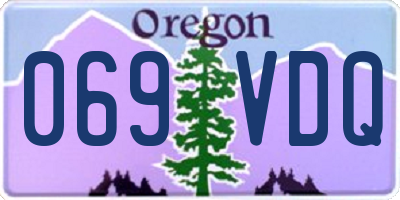 OR license plate 069VDQ