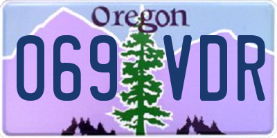 OR license plate 069VDR