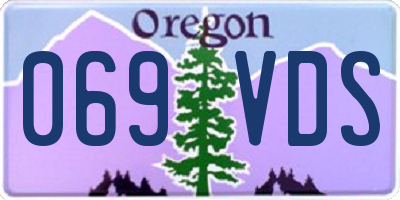 OR license plate 069VDS