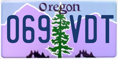 OR license plate 069VDT