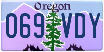 OR license plate 069VDY