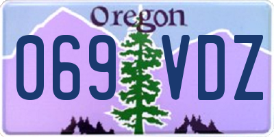 OR license plate 069VDZ