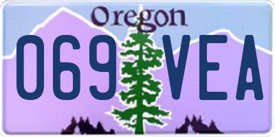 OR license plate 069VEA