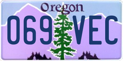 OR license plate 069VEC