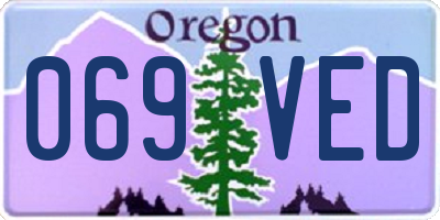 OR license plate 069VED