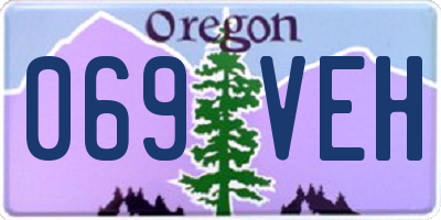 OR license plate 069VEH