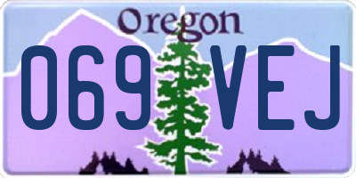 OR license plate 069VEJ