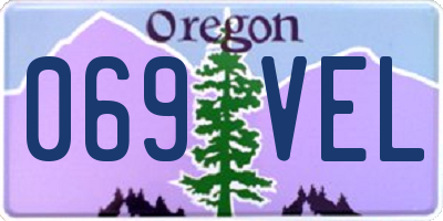 OR license plate 069VEL