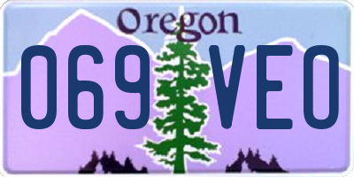 OR license plate 069VEO