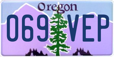OR license plate 069VEP