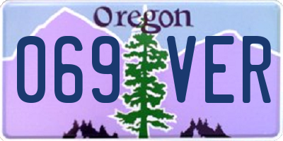 OR license plate 069VER