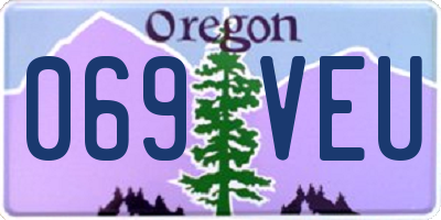 OR license plate 069VEU