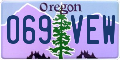 OR license plate 069VEW
