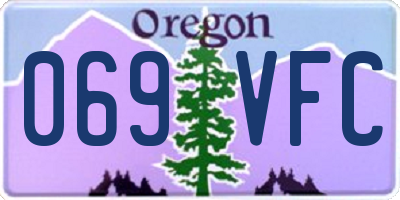 OR license plate 069VFC