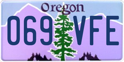 OR license plate 069VFE