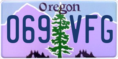 OR license plate 069VFG
