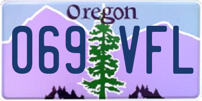 OR license plate 069VFL