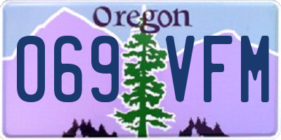 OR license plate 069VFM