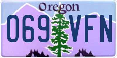 OR license plate 069VFN