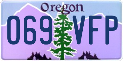 OR license plate 069VFP