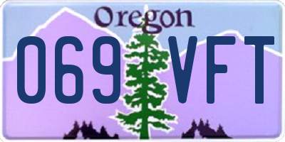 OR license plate 069VFT