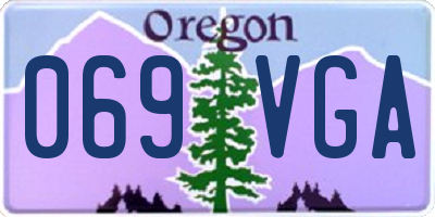 OR license plate 069VGA