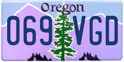 OR license plate 069VGD