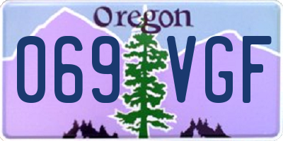 OR license plate 069VGF