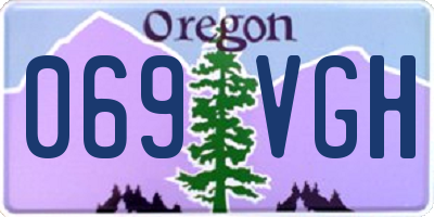 OR license plate 069VGH