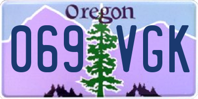OR license plate 069VGK