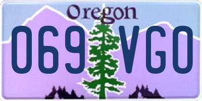OR license plate 069VGO