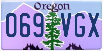 OR license plate 069VGX