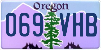 OR license plate 069VHB