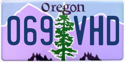 OR license plate 069VHD