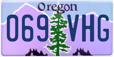 OR license plate 069VHG