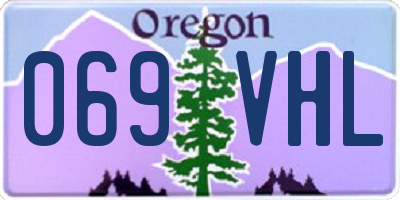 OR license plate 069VHL