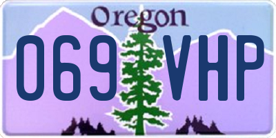 OR license plate 069VHP