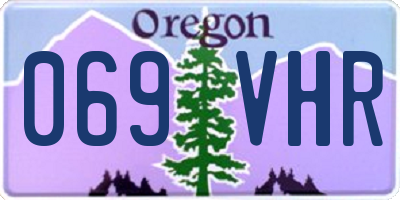 OR license plate 069VHR