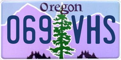 OR license plate 069VHS