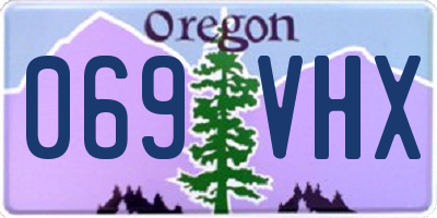 OR license plate 069VHX
