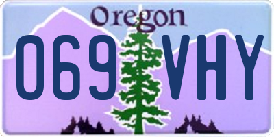 OR license plate 069VHY
