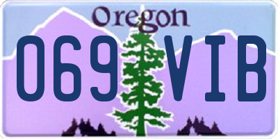 OR license plate 069VIB