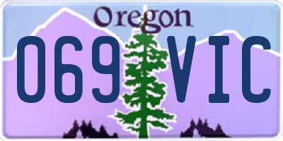 OR license plate 069VIC