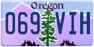 OR license plate 069VIH