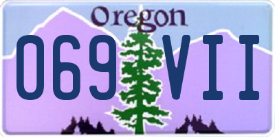 OR license plate 069VII