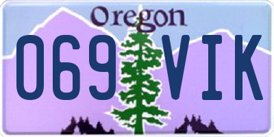 OR license plate 069VIK