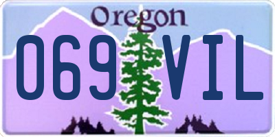 OR license plate 069VIL
