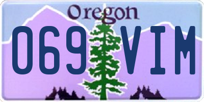 OR license plate 069VIM