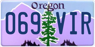 OR license plate 069VIR
